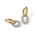 LUXURIANT DIAMOND - Lab Grown Diamant SI-GH SGL zertifiziert Ohrringe 925 Silber 750 Gelbgold vermeil ca. 1,00 ct.
