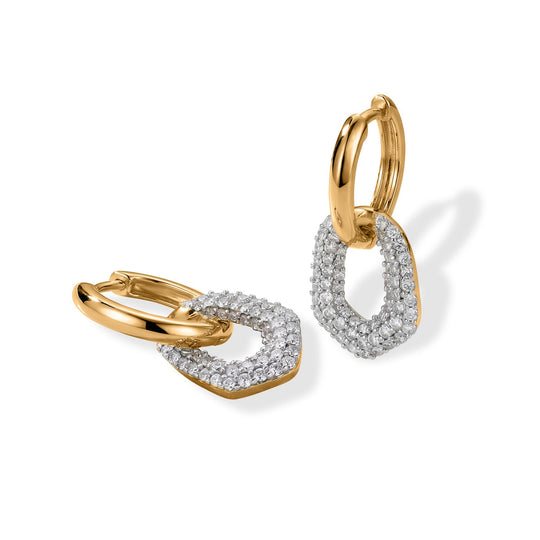 LUXURIANT DIAMOND - Lab Grown Diamant SI-GH SGL zertifiziert Ohrringe 925 Silber Rhodiniert ca. 1,00 ct.