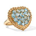 EVER TRUE AA Blauer Apatit Ring Reine Bronze (Größe 18.00) ca. 3,86 ct