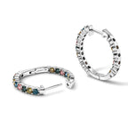 LUXURIANT DIAMOND - Lab Grown Mehrfarbiger Diamant Ohrringe 925 Silber Rhodiniert ca. 1,99 ct.
