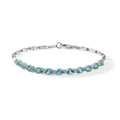D'Joy AA Blauer Apatit Armband ca. 19 cm 925 Silber Rhodiniert ca. 4,18 ct.
