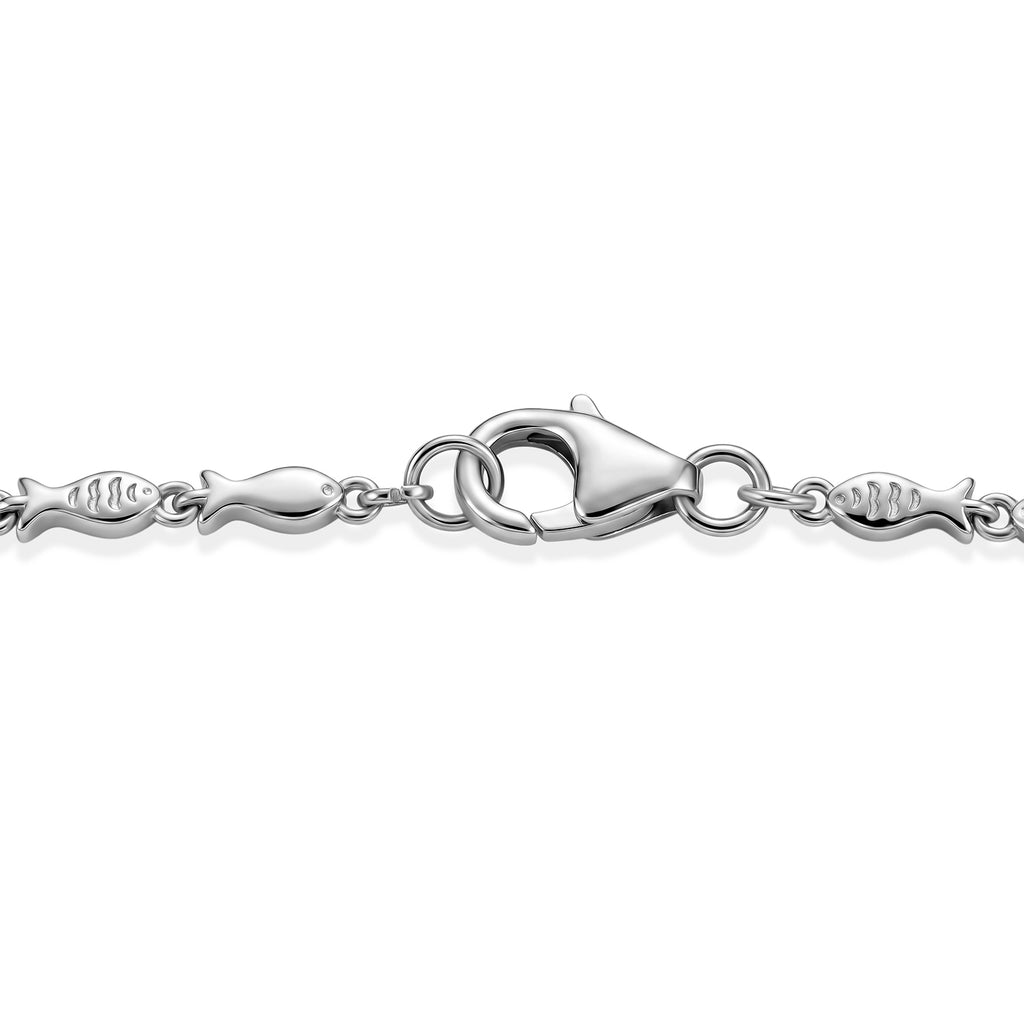 D'Joy AA Blauer Apatit Armband ca. 19 cm 925 Silber Rhodiniert ca. 4,18 ct.