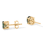 D'Joy Grüner Apatit Ohrringe 925 Silber 750 Gelbgold vermeil ca. 1,58 ct.