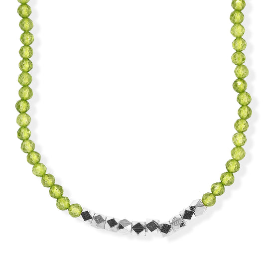 EVER TRUE Citrin Halskette ca. 45 cm Nickelfreies Messing Platiniert ca. 40.00 ct