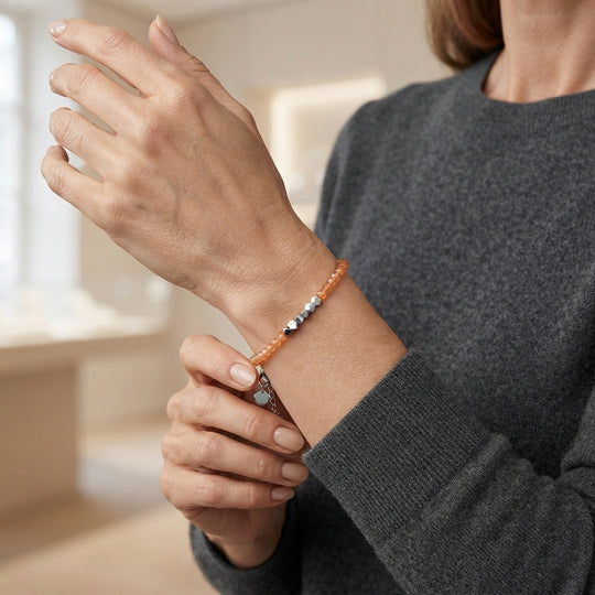 EVER TRUE Citrin Armband ca. 19 cm Nickelfreies Messing Platiniert ca. 14.00 ct
