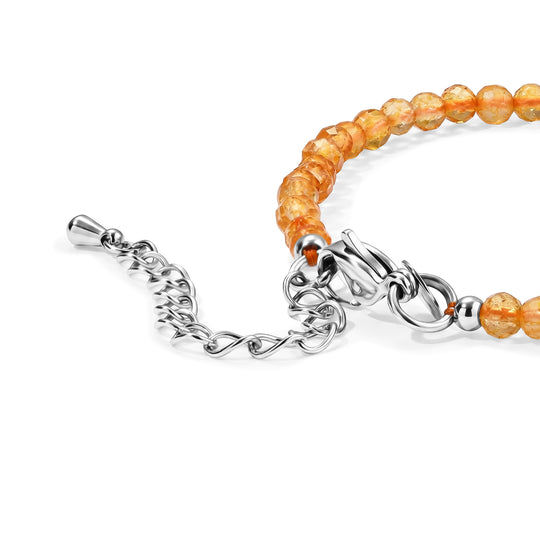 EVER TRUE Citrin Armband ca. 19 cm Nickelfreies Messing Platiniert ca. 14.00 ct