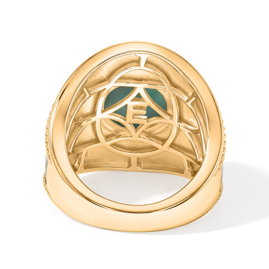 EVER TRUE AA Larimar Ring Reine Bronze (Größe 18.00) ca. 4,68 ct