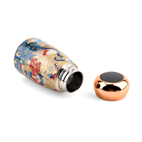 Edelstahl-Trinkflasche mit Temperatursensor, 230 ml, Koi-Motiv