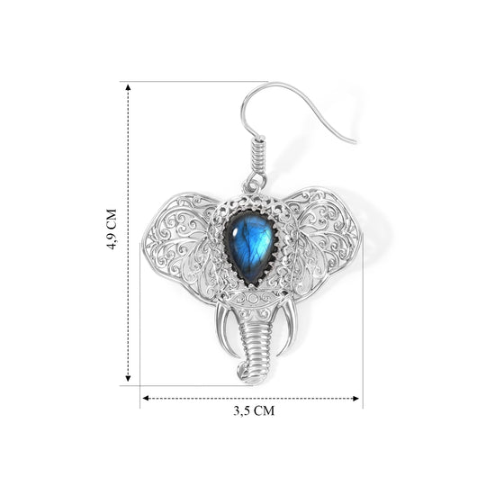 EVER TRUE AA Labradorit Ohrringe Reine Bronze ca. 7.11 ct