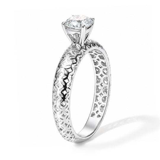 LUXURIANT DIAMOND - Lab Grown Diamant VS-EF IGI zertifiziert Ring 375 Gold (Größe 19.00) ca. 0.50 ct