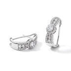 LUXURIANT DIAMOND - Lab Grown Diamant  SGL zertifiziert SI-GH Ohrringe 925 SIlber Rhodiniert ca. 2.00 ct