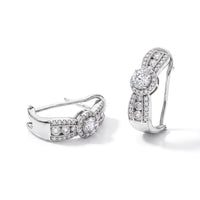 LUXURIANT DIAMOND - Lab Grown Diamant  SGL zertifiziert SI-GH Ohrringe 925 SIlber Rhodiniert ca. 2.00 ct