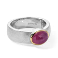 EVER TRUE AA Afrikanischer Rubin (Fissure gefüllt) Ring Reine Bronze (Größe 17.00) ca. 1,65 ct