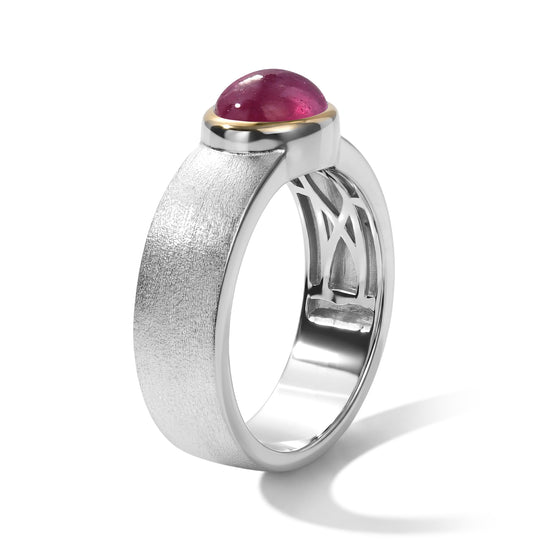 EVER TRUE AA Afrikanischer Rubin (Fissure gefüllt) Ring Reine Bronze (Größe 21.00) ca. 1,65 ct