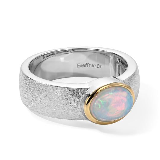 EVER TRUE AA Natürlicher, äthiopischer Welo Opal Ring Reine Bronze (Größe 20.00) ca. 1,65 ct