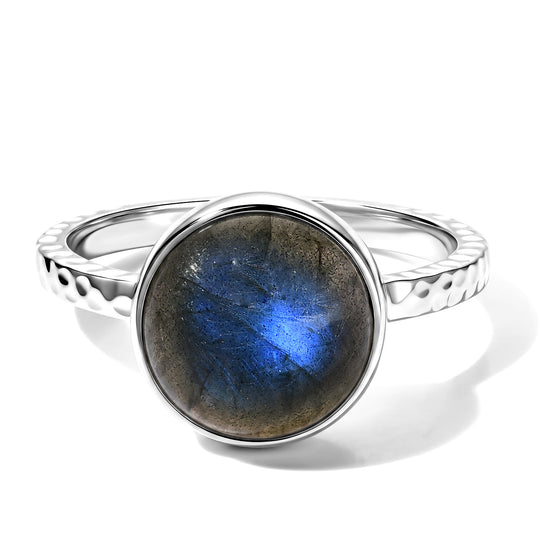 AAA Labradorit Ring in 925 Silber - 4,54 ct.
