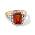 LUXURIANT DIAMOND - AAA Mexikanischer Kirschfeuer-Opal, Lab Grown Diamant Ring 417 Gold (Größe 18.00) ca. 2,98 ct