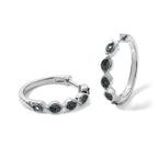 EVER TRUE Blauer Diamant Ohrringe Nickelfreies Messing ca. 0,15 ct.