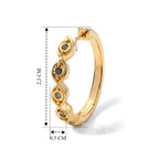 EVER TRUE Blauer Diamant, Roter Diamant Ohrringe Nickelfreies Messing ca. 0,15 ct.