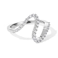 LUXURIANT DIAMOND - Lab Grown Diamant SI-GH Ring 925 Silber Rhodiniert (Größe 17.00) ca. 0,32 ct