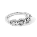 LUXURIANT DIAMOND - Lab Grown Diamant SI-GH Ring 925 Silber Rhodiniert (Größe 17.00) ca. 0,20 ct