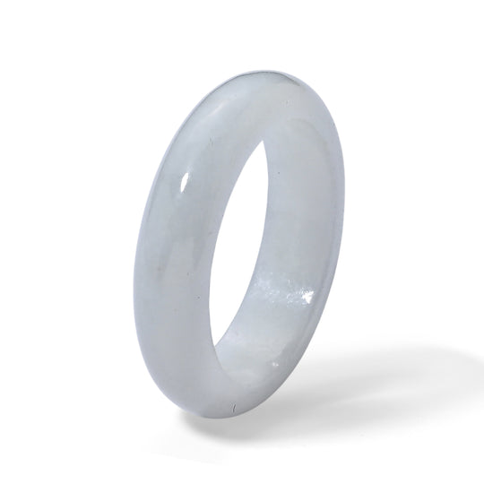 EXTREM SELTEN Natürlicher Weiße Jade Ring (Größe 21.00) ca. 15.00 ct