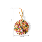D'Joy AA Mehrfarbig-Turmalin Ohrringe 925 Silber 750 Gelbgold vermeil ca. 6,99 ct.
