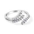 LUXURIANT SI-GH Labor Diamant Ring, 925 Silber rhodiniert - 0,35 ct.