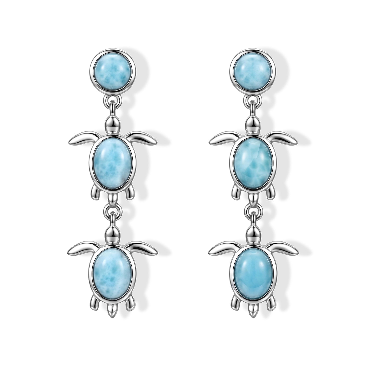 EVER TRUE AA Larimar Ohrringe Reine Bronze ca. 5,28 ct.