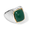EverTrue Verde Onyx Ring, Bronze mit Platin E-Beschichtung - 6,49 ct.