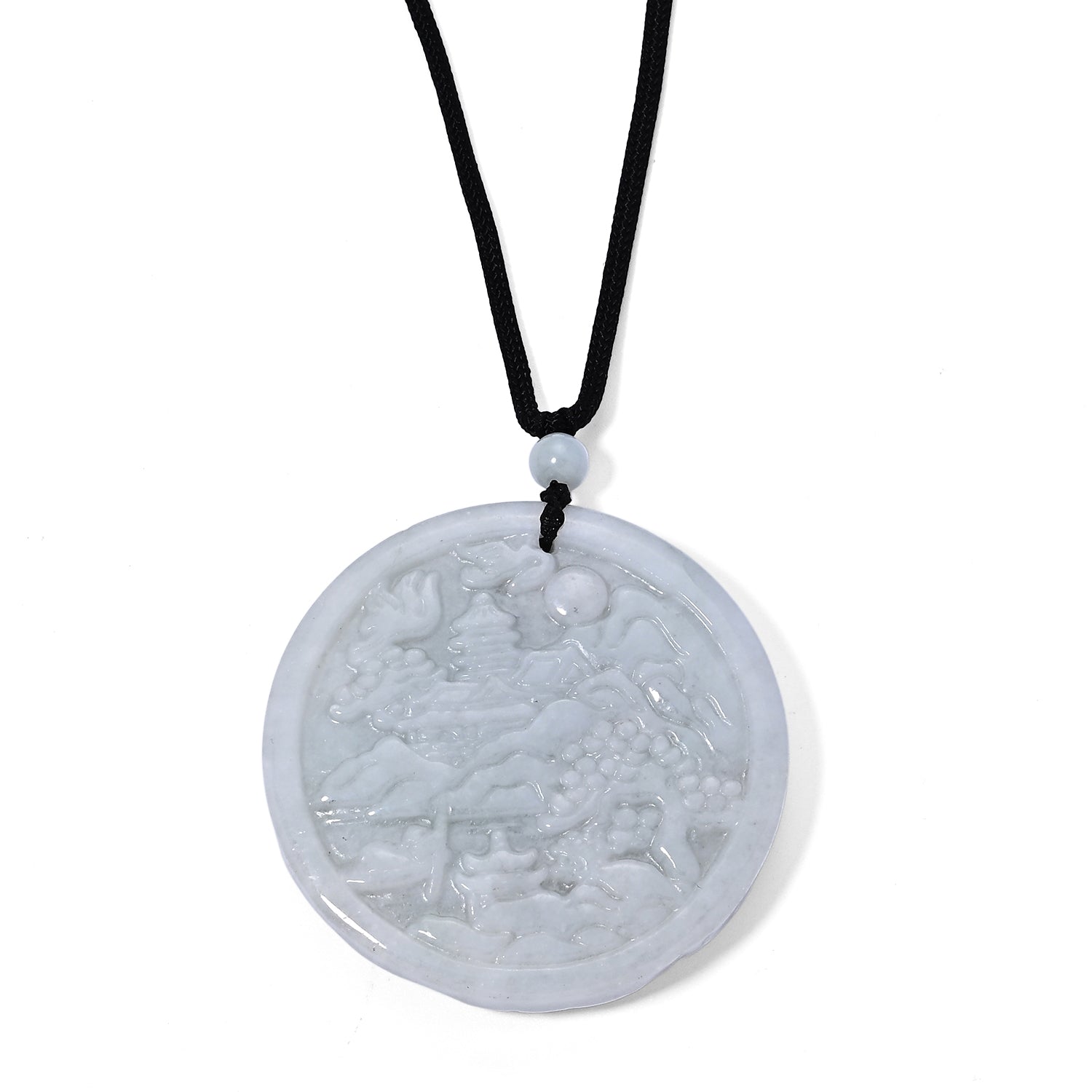 Weiße Jade Halskette Flexibles cm ca. 205.00 ct