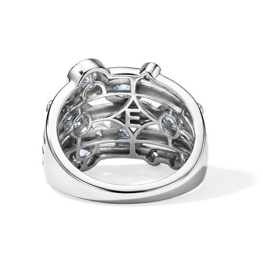 EVER TRUE Milchiger Aquamarin Ring Reine Bronze (Größe 17.00) ca. 1,57 ct