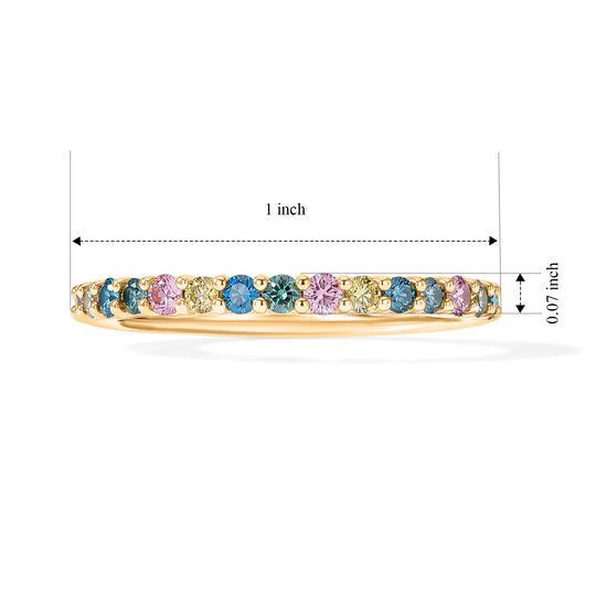 LUXURIANT DIAMOND - Lab Grown Grüner Diamant SI, Lab Grown Blauer Diamant Ring 925 Silber 750 Gelbgold vermeil (Größe 21.00) ca. 1,18 ct