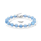 D'Joy Aquamarin Armband ca. 18 cm 925 Silber Rhodiniert ca. 35,00 ct.