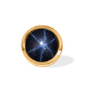 D'Joy AA Blauer Stern Saphir Anhänger 925 Silber 750 Vergoldet ca. 1,37 ct.