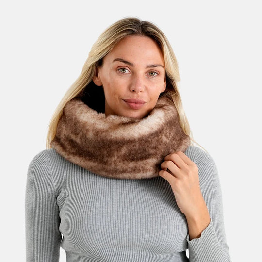 LA MAREY Schal, 100 % Polyester, 40 x 18 cm, Schwarz