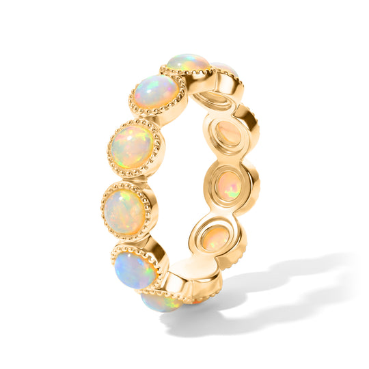 EVER TRUE AA Natürlicher, äthiopischer Welo Opal Ring 950 Kupfer (Größe 18.00) ca. 2,07 ct