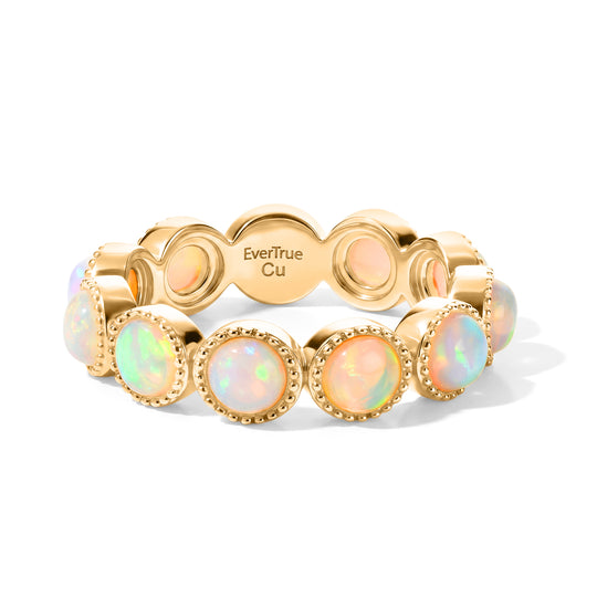 EVER TRUE AA Natürlicher, äthiopischer Welo Opal Ring 950 Kupfer (Größe 18.00) ca. 2,07 ct
