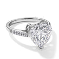 D'Joy Moissanit Ring 925 Silber Rhodiniert (Größe 16.00) ca. 6,40 ct