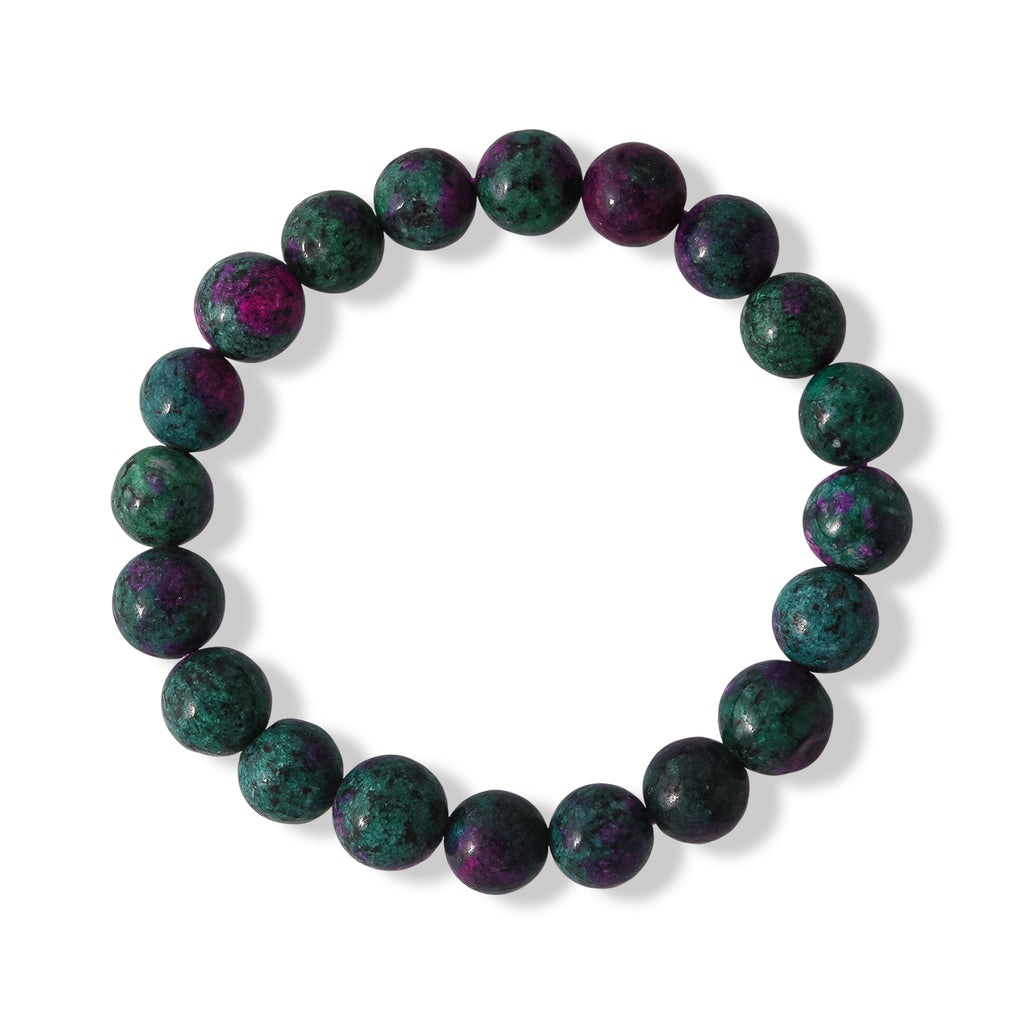 Rubin Zoisite Armband 17 cm flexibel ca. 185,00 ct.