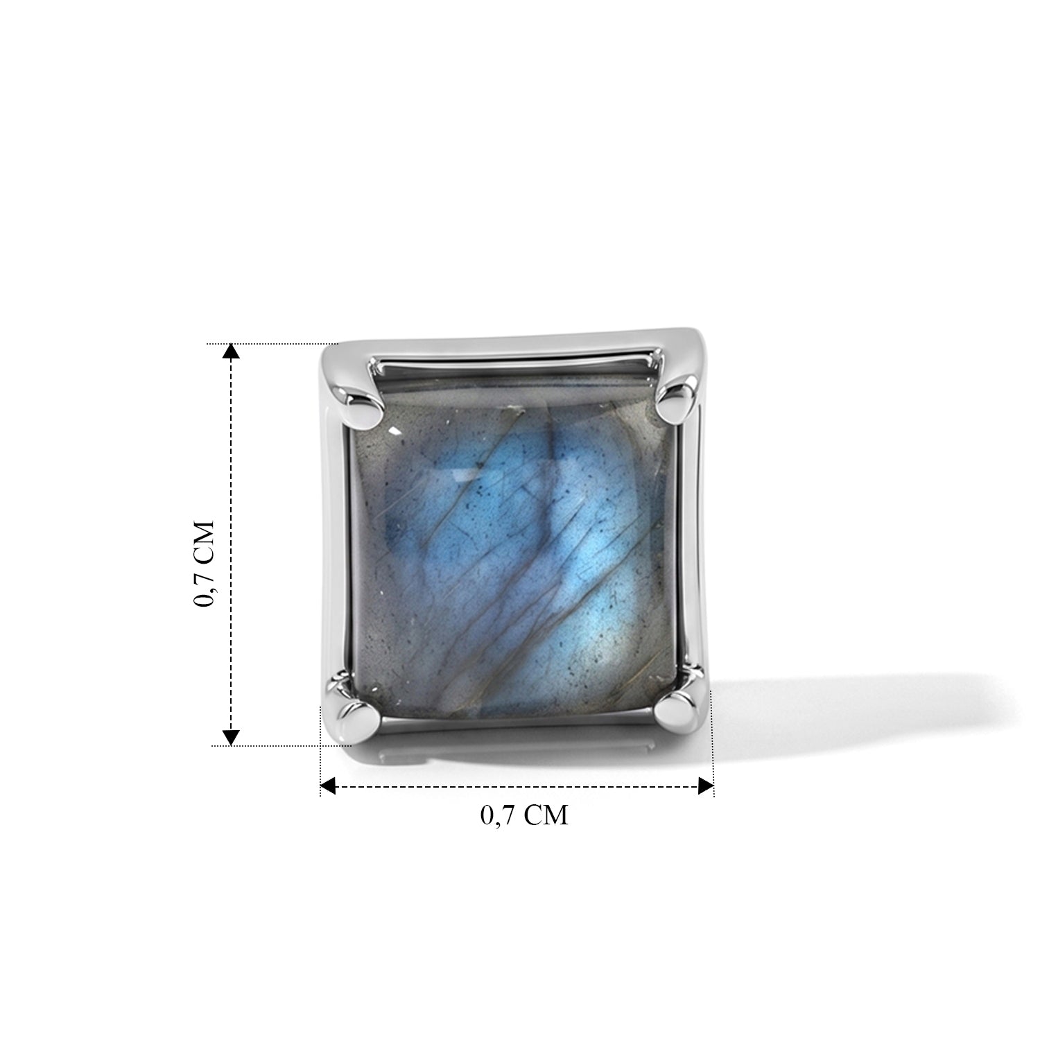 EVER TRUE AAA Labradorit Ohrringe 316L Edelstahl ca. 2.77 ct