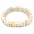 Weißes Howlit Armband 18 cm ca. 128.00 ct