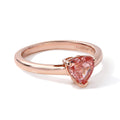 LUXURIANT zertifizierter und geprüfter VS-EF SGL zertifizierter Labor rosa Diamant Ring, 925 Silber 750 Roségold Vermeil - 1,03 ct.