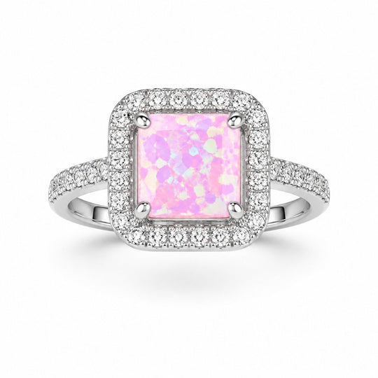 Mehfarbiger Zirkonia Ring Nickelfreies Messing (Größe 19.00)