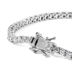 D'Joy Moissanit Armband ca. 19 cm 925 Silber Rhodiniert ca. 5,24 ct.