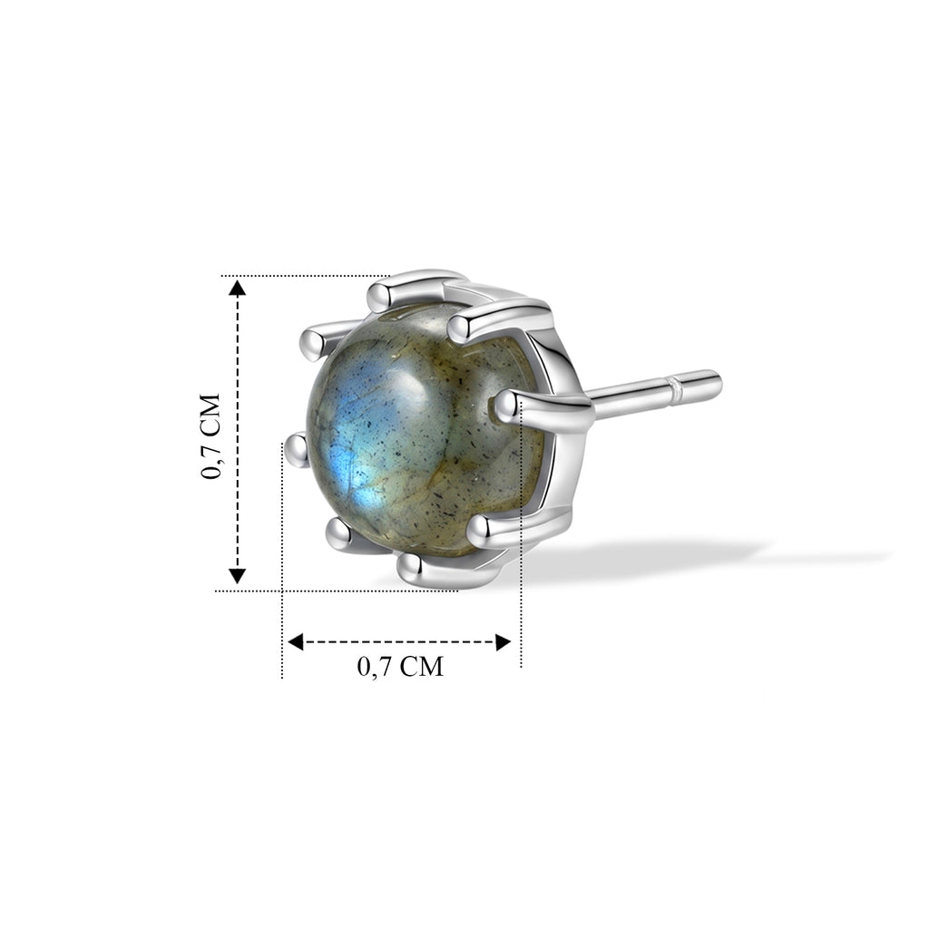 EVER TRUE AAA Labradorit Ohrringe 316L Edelstahl ca. 2.03 ct