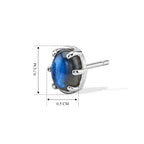 EVER TRUE AAA Labradorit Ohrringe 316L Edelstahl ca. 1.34 ct