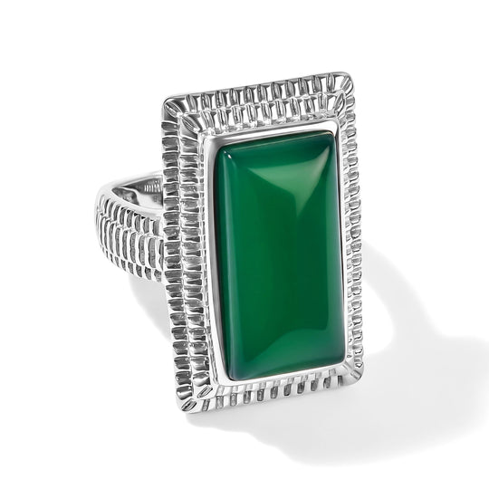 EVER TRUE Orange Mohave Türkis Ring 316L Edelstahl (Größe 21.00) ca. 10,58 ct