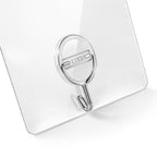 LIVMORE, 10 abnehmbare Klebehaken, je 5 Stück in 10 x 10 cm und 7 x 7 cm, Transparent