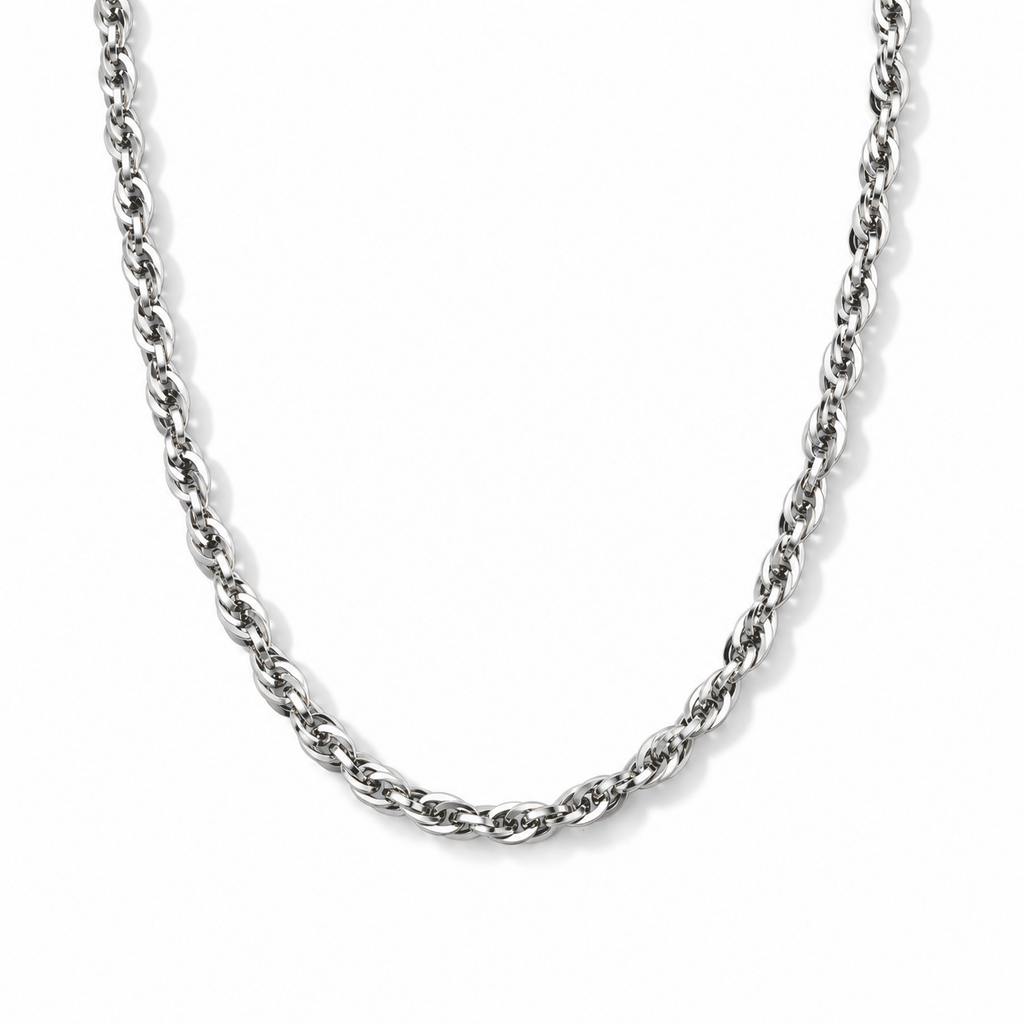 Kordelkette, 316L Edelstahl, ca. 50 cm ca. 34,80g